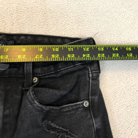 Aeropostale Womens High Rise Jeggings Jeans Size 4 Black Denim Distressed Casual - Picture 5 of 9